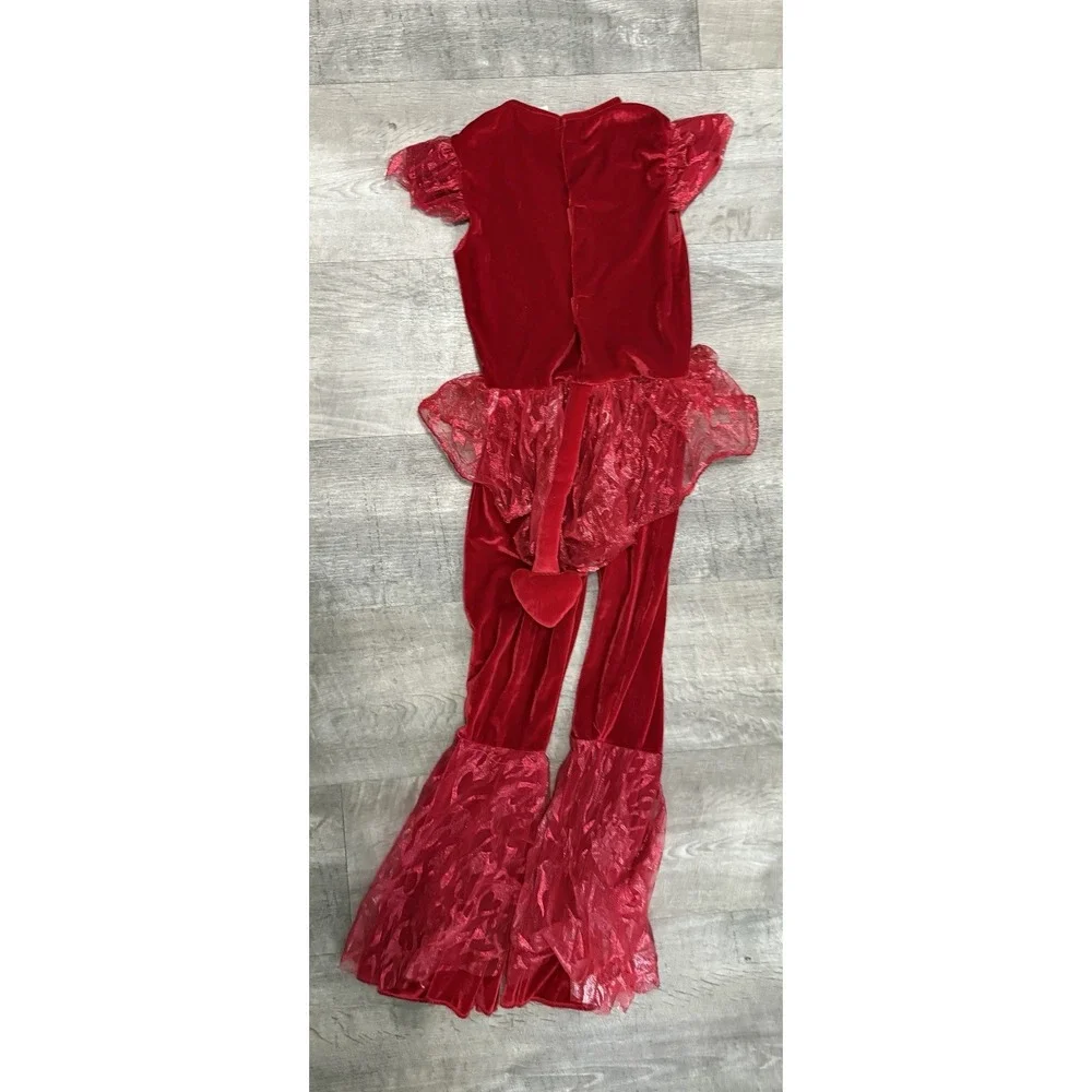 Spirit Halloween Girl's Devil Diva Little Devil Jumpsuit Costume Kids‎ Medium - Picture 5 of 5